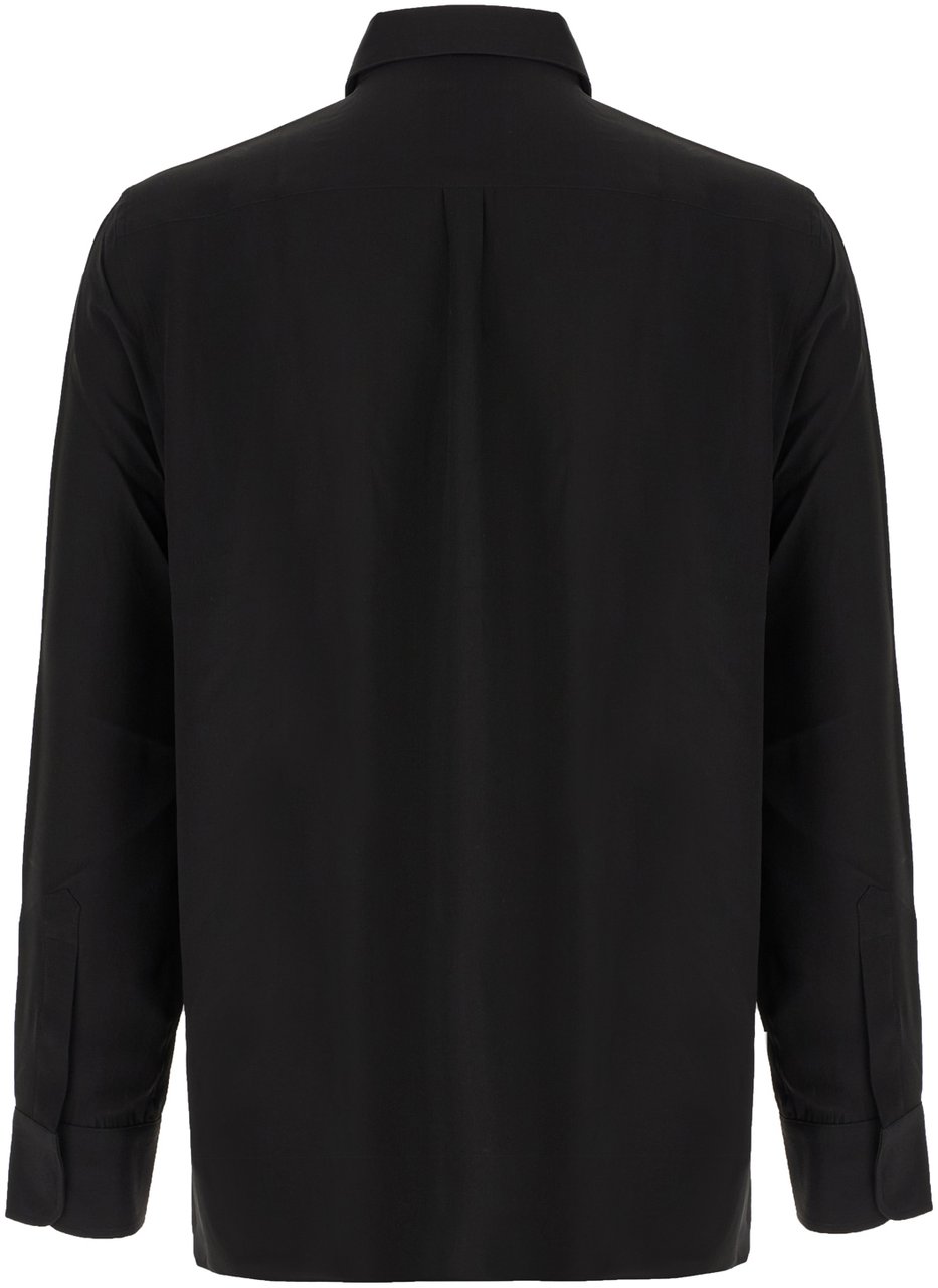 Givenchy Givenchy Black silk shirt Zwart