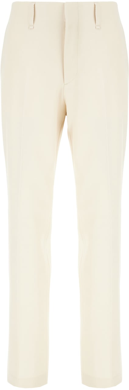 Fendi Fendi Ivory wool pants Neutraal