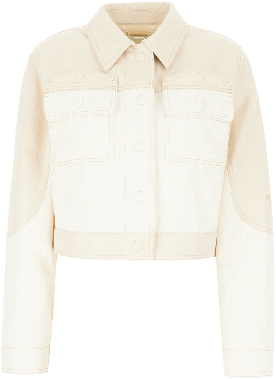 Fendi Fendi Two-tone denim jacket Divers