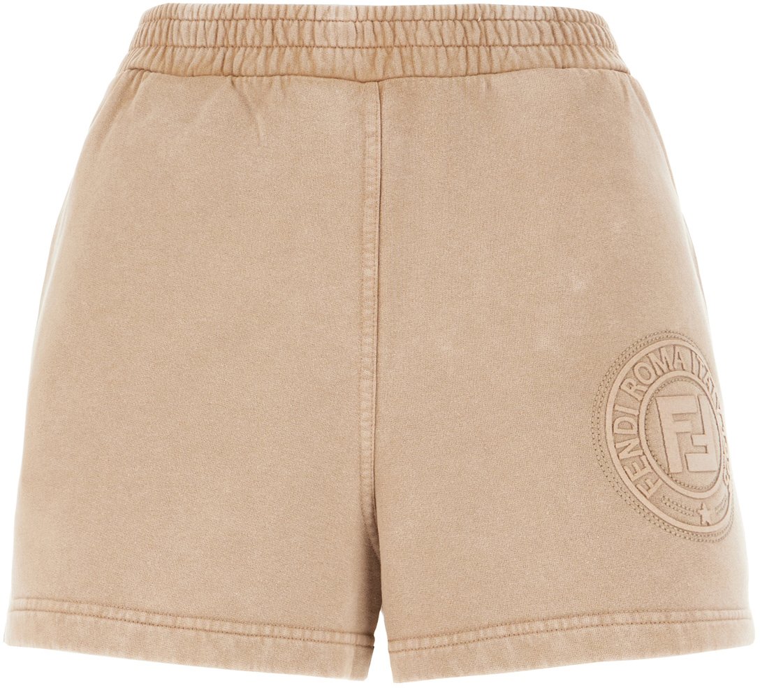 Fendi Fendi Biscuit cotton shorts Bruin