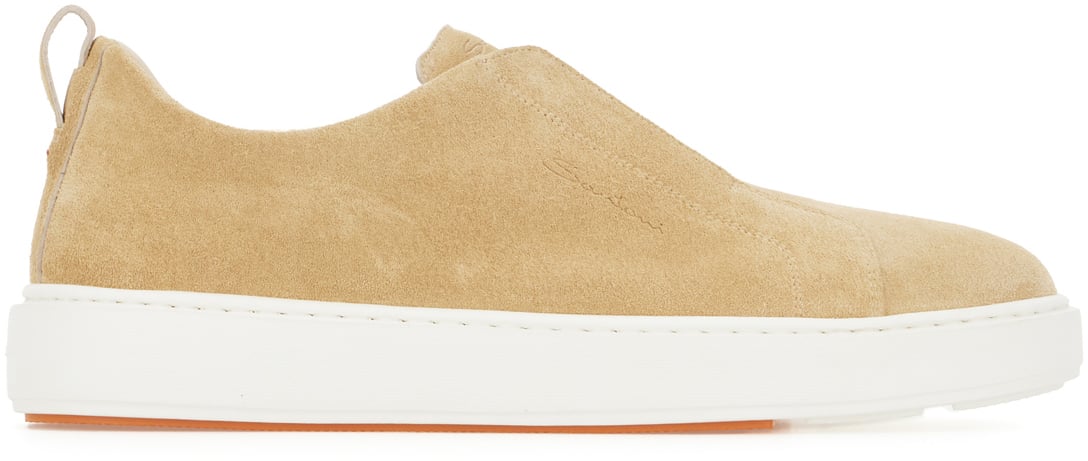 Santoni Santoni Beige suede slip ons Beige