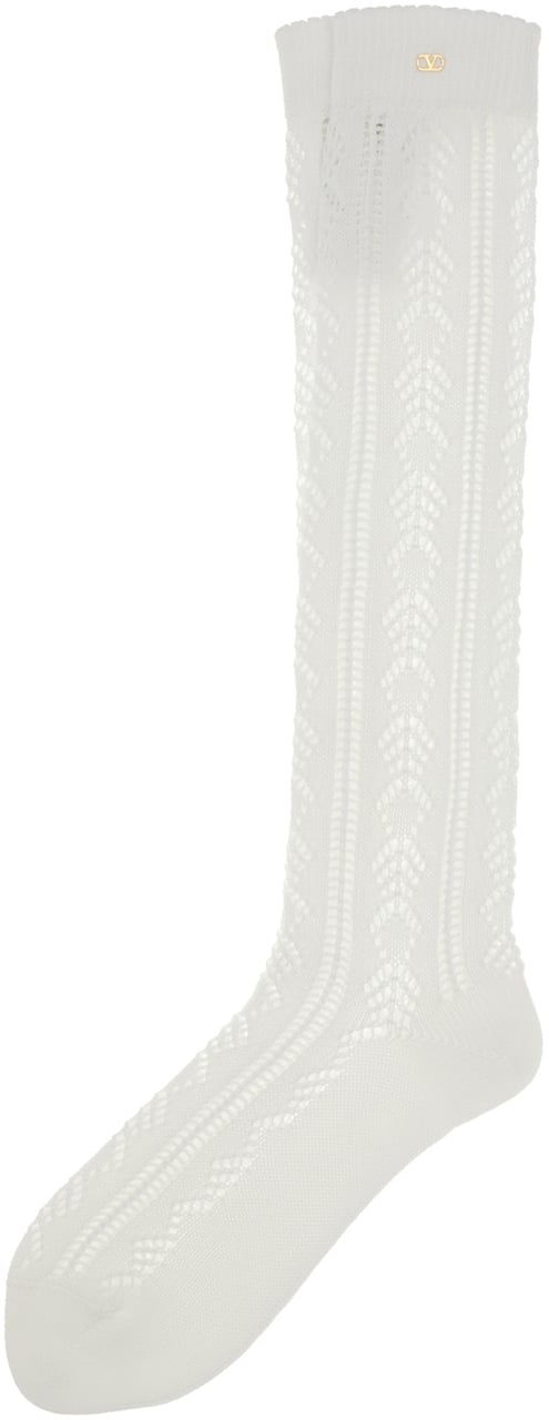 Valentino Valentino White cotton socks Wit