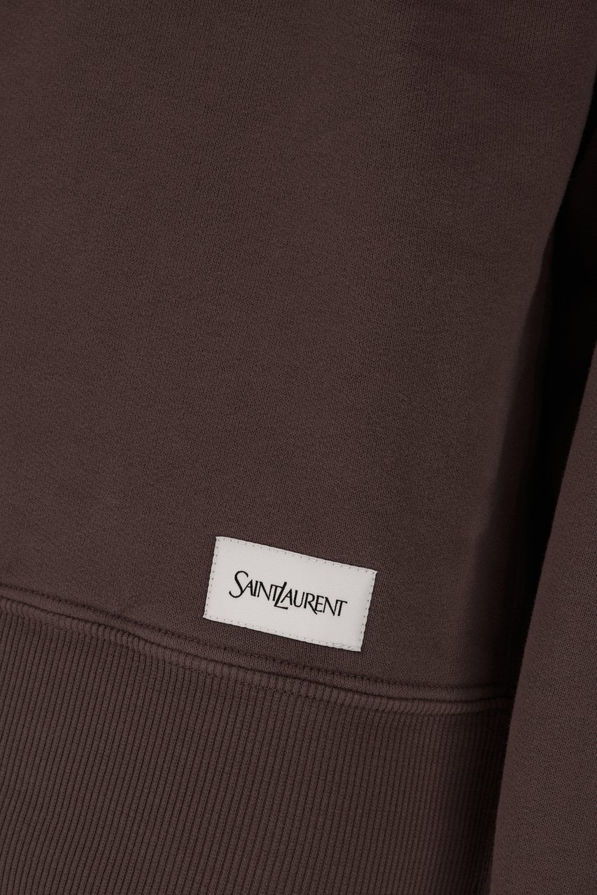 Saint Laurent Saint Laurent Purple cotton oversize sweatshirt Paars