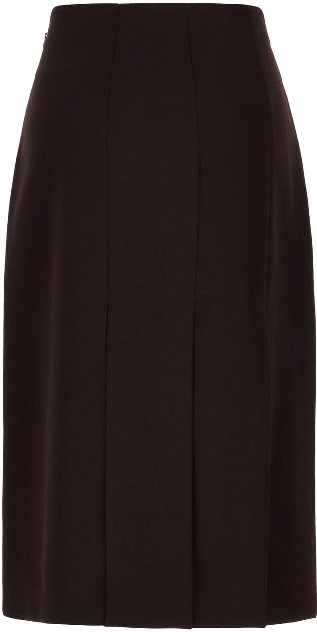 Fendi Fendi Aubergine wool skirt Paars
