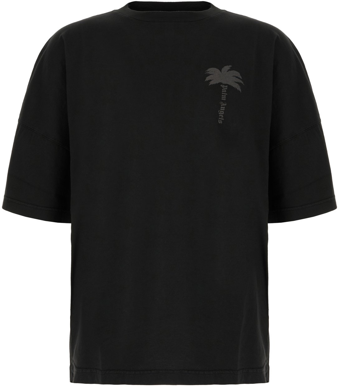 Palm Angels Palms Over Tee Vintage Black Zwart