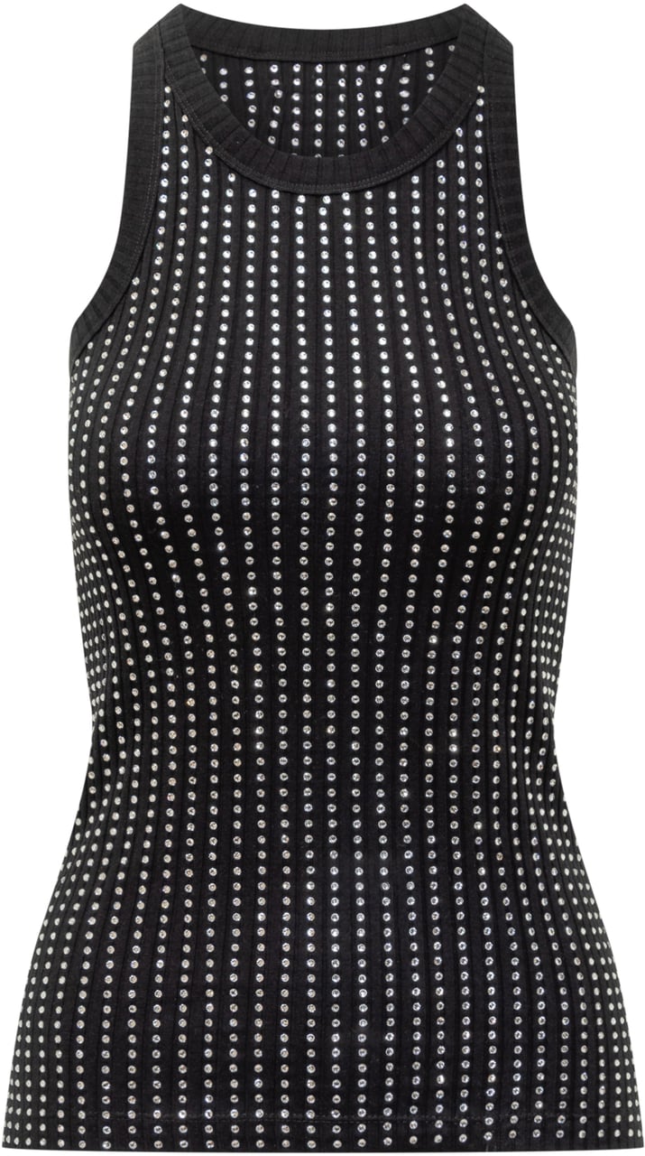 The Attico Canotta Thermostrass Zwart