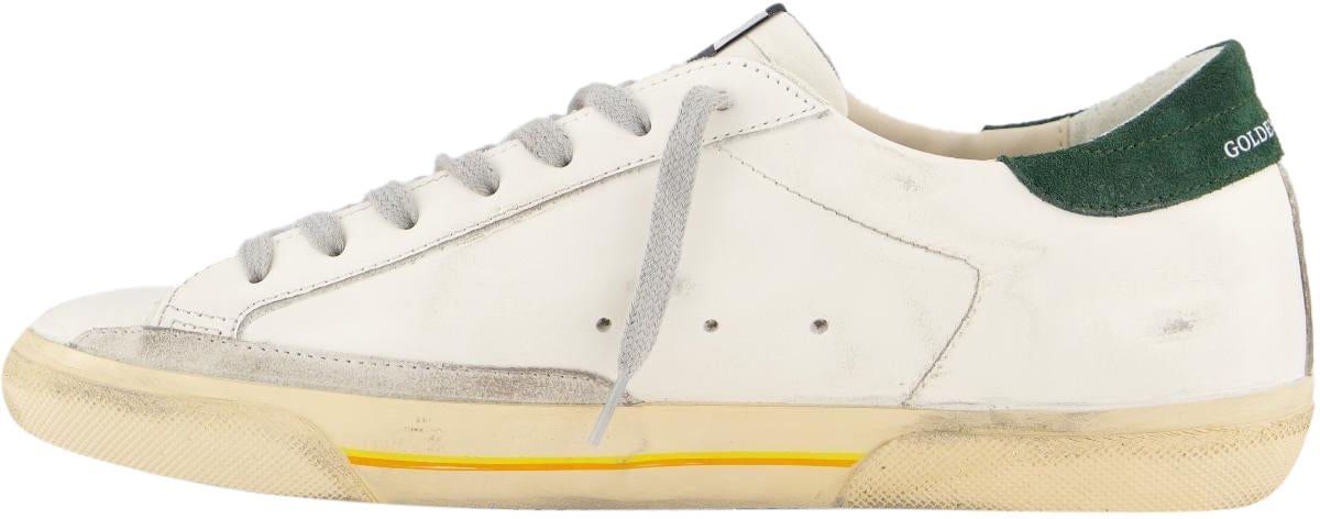 Golden Goose Heren Super-Star Sneaker Wit/Groen Wit