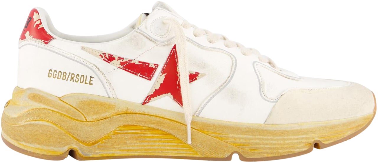 Golden Goose Heren Running Sole Sneaker Wit Wit