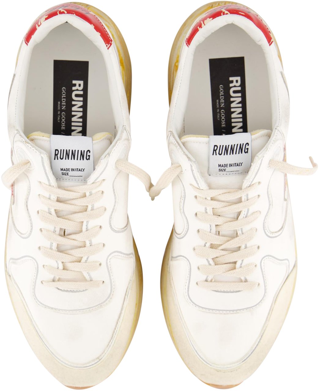 Golden Goose Heren Running Sole Sneaker Wit Wit