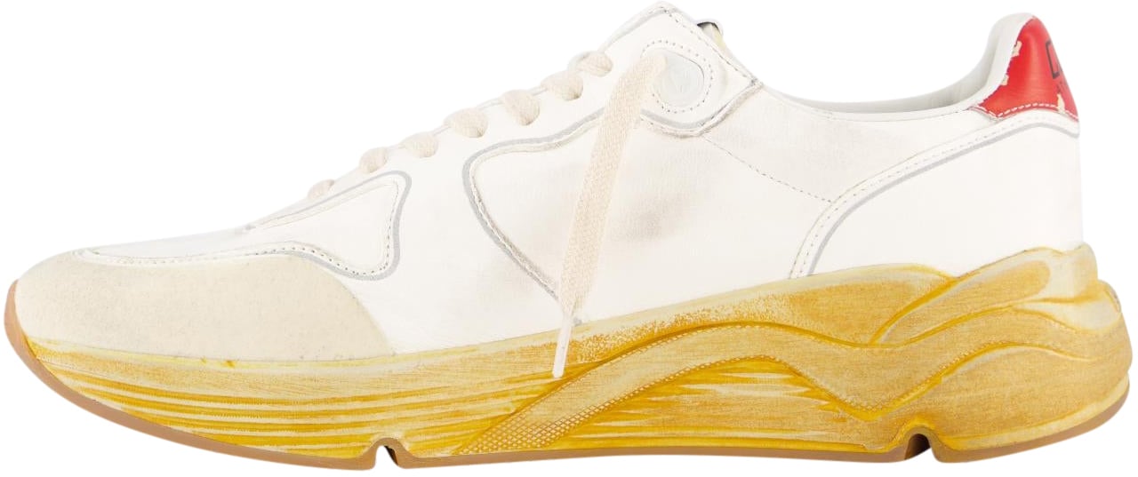 Golden Goose Heren Running Sole Sneaker Wit Wit