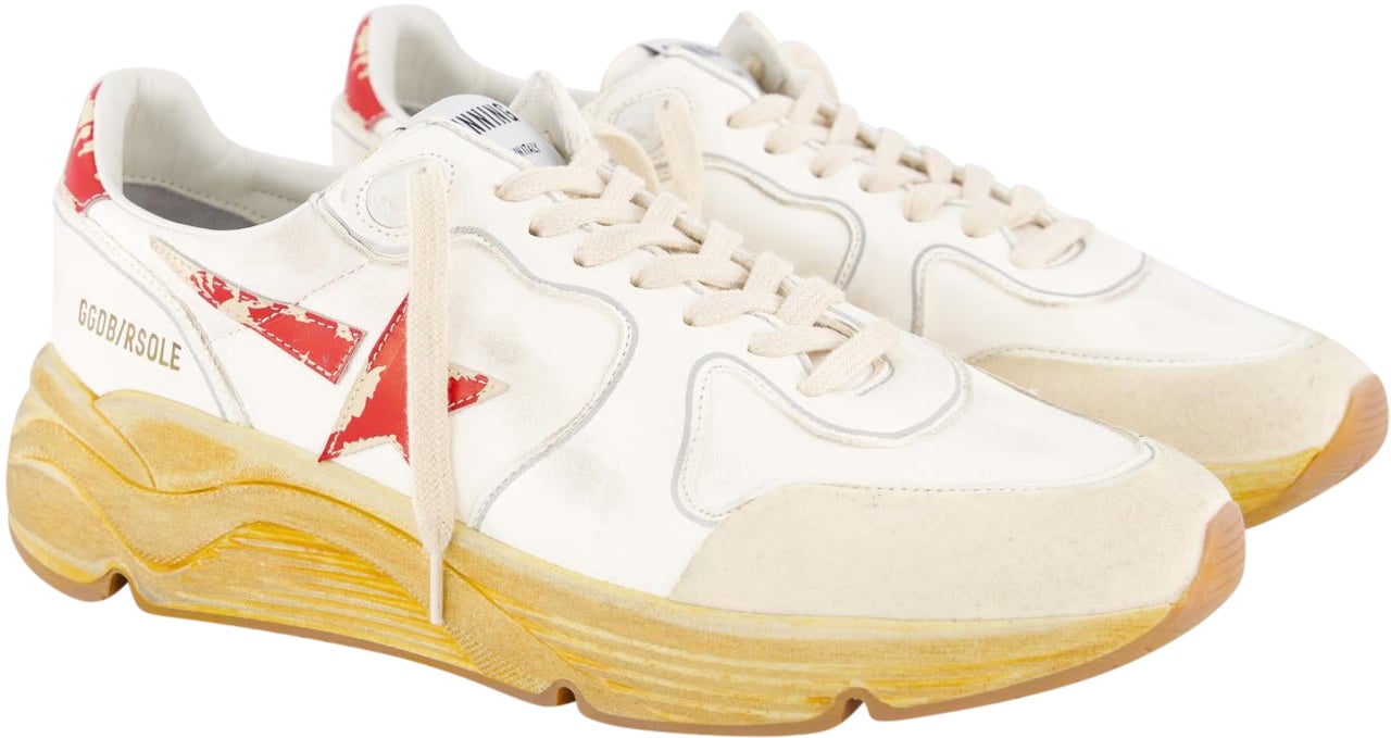 Golden Goose Heren Running Sole Sneaker Wit Wit