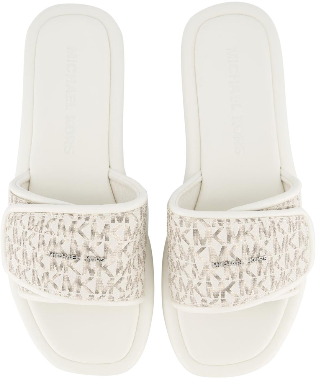 Michael Kors Dames Suki Flat Slipper Wit/Vanillia Wit