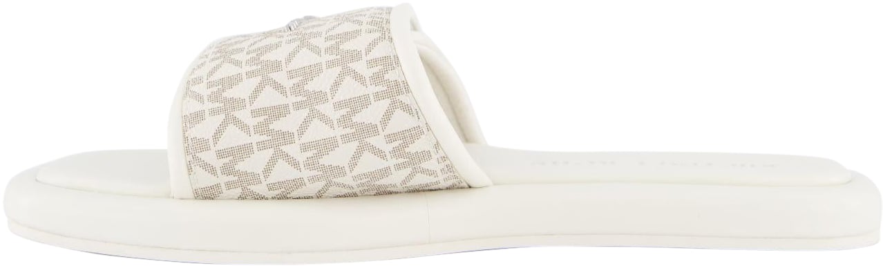 Michael Kors Dames Suki Flat Slipper Wit/Vanillia Wit
