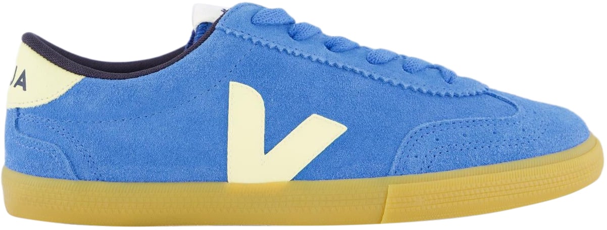 Veja Dames Volley Suede Sneaker Blauw Blauw