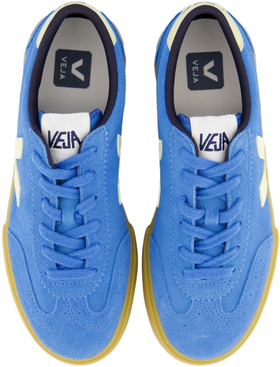 Veja Dames Volley Suede Sneaker Blauw Blauw
