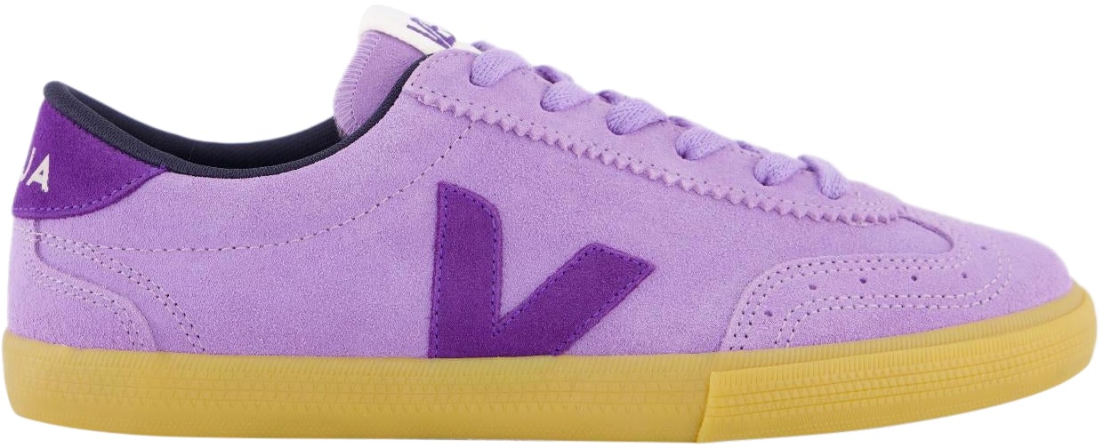 Veja Dames Volley Suede Sneaker Paars Geel