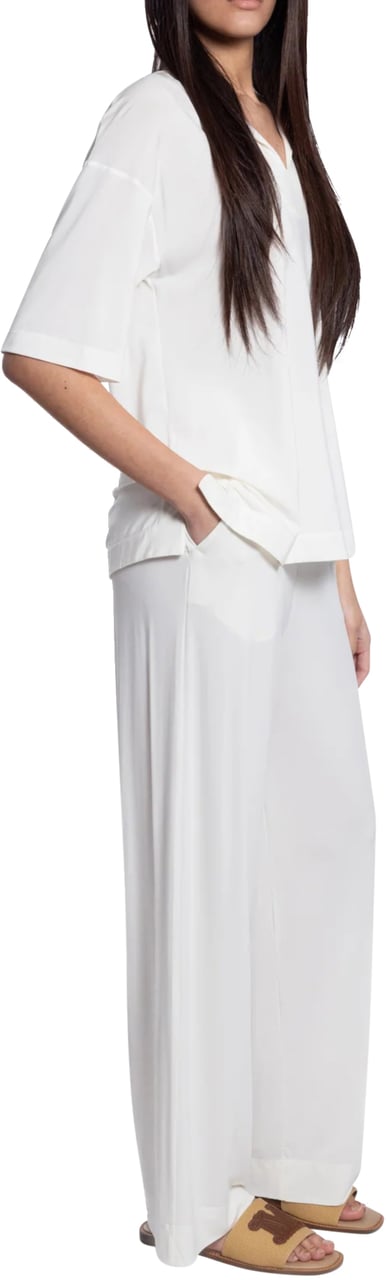 Max Mara Trousers White Wit