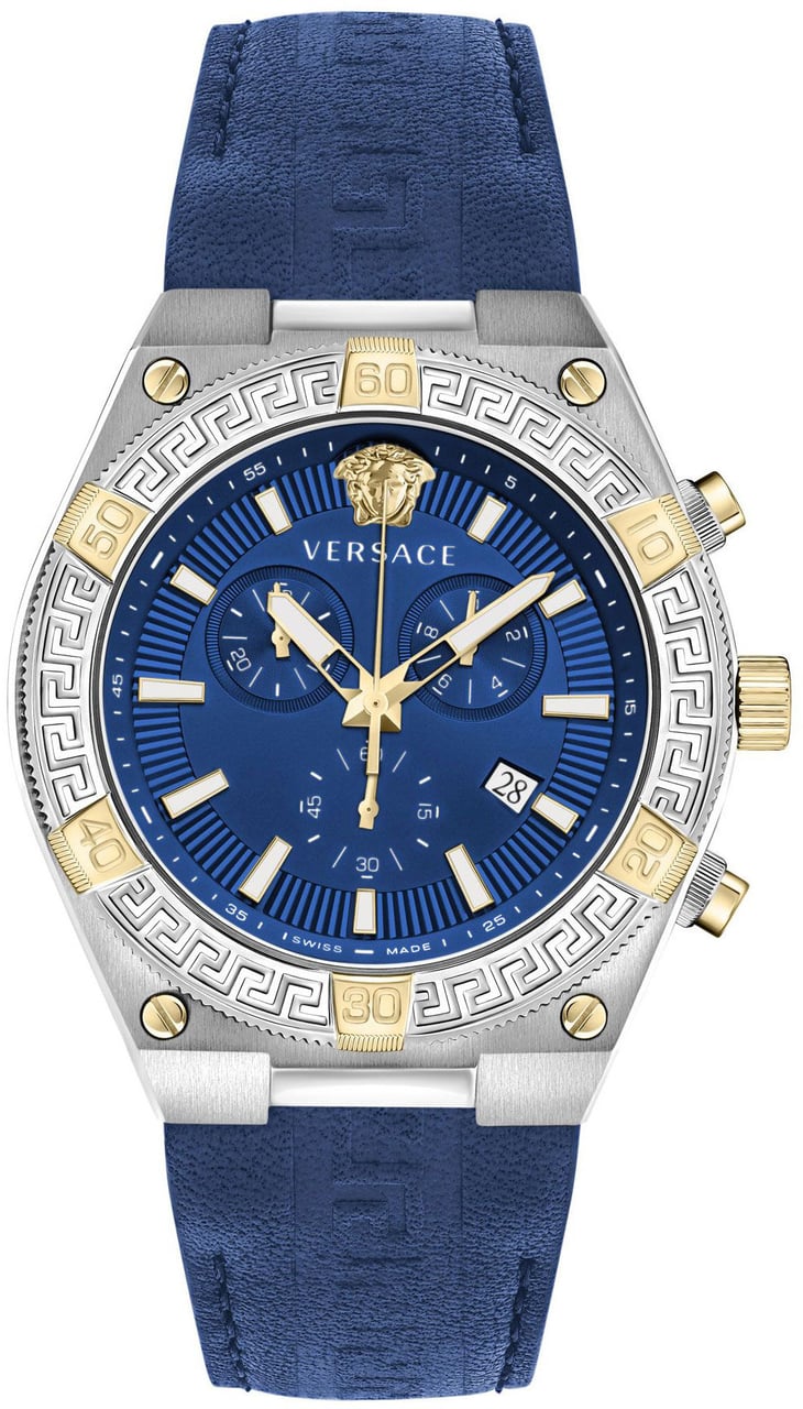 Versace VESO00322 Sporty Greca horloge Blauw
