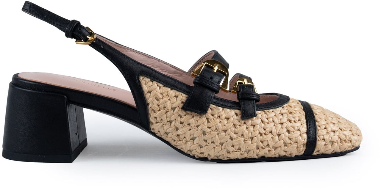 Coccinelle With Heel Naturalnoir Beige