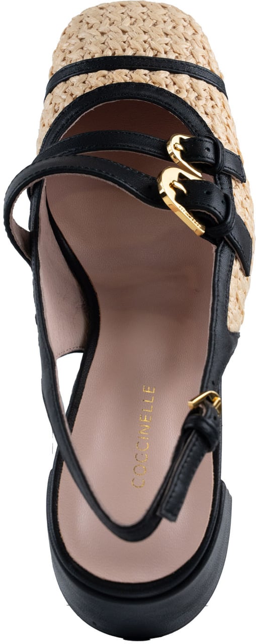 Coccinelle With Heel Naturalnoir Beige