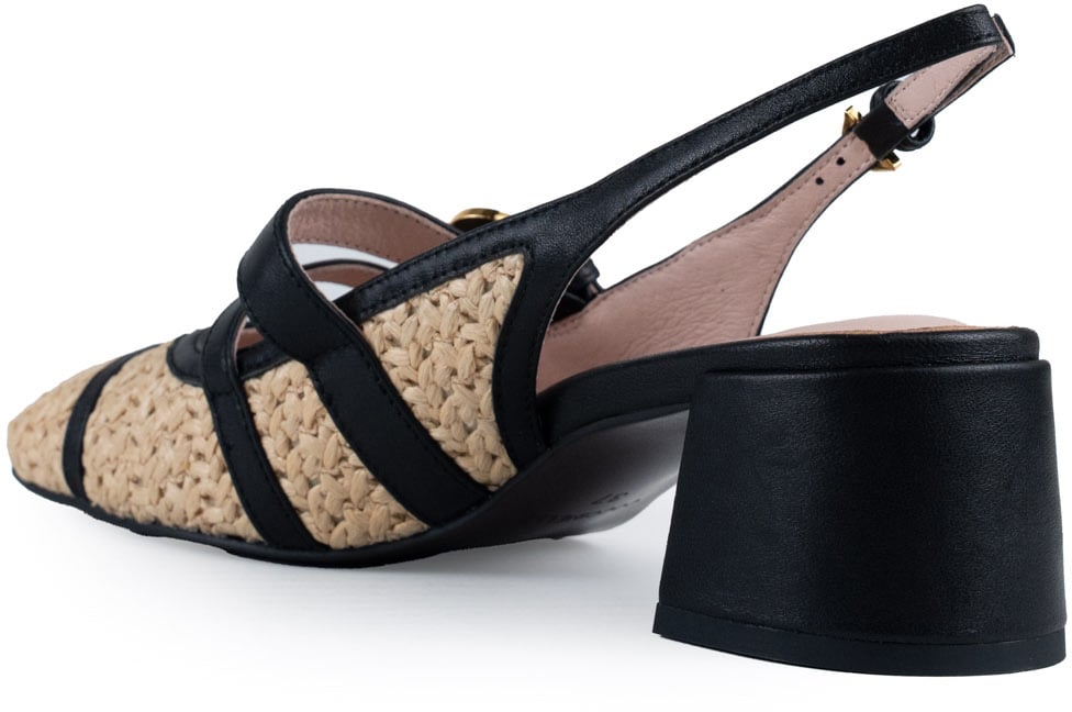Coccinelle With Heel Naturalnoir Beige