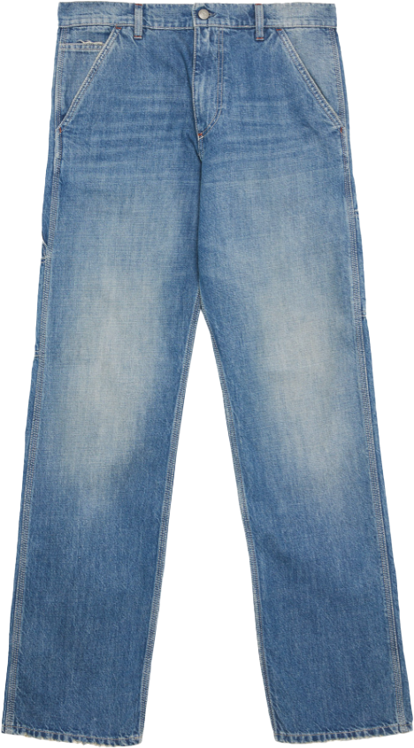 Roy Roger's Trousers Denim Blauw