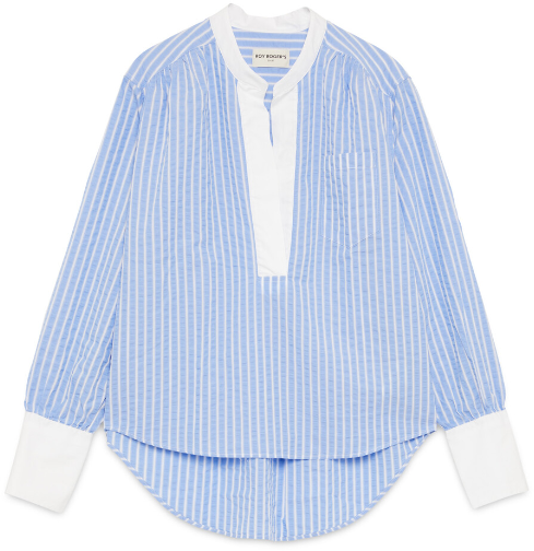 Roy Roger's Shirts Blue Blauw