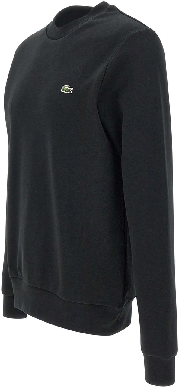 Lacoste sweatshirt molleton col rond Zwart