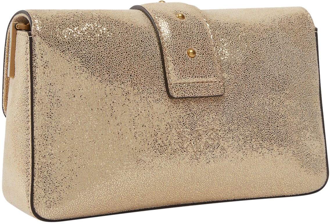 Pinko Borsa Love One Mini Slouchy Goud