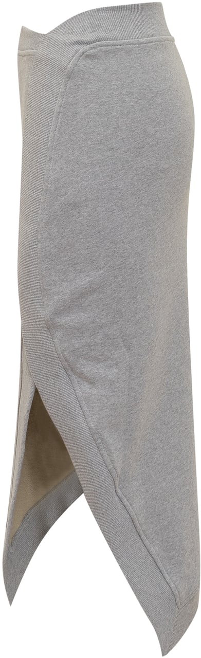 The Attico Midi Skirt Fleece Grigio Grijs