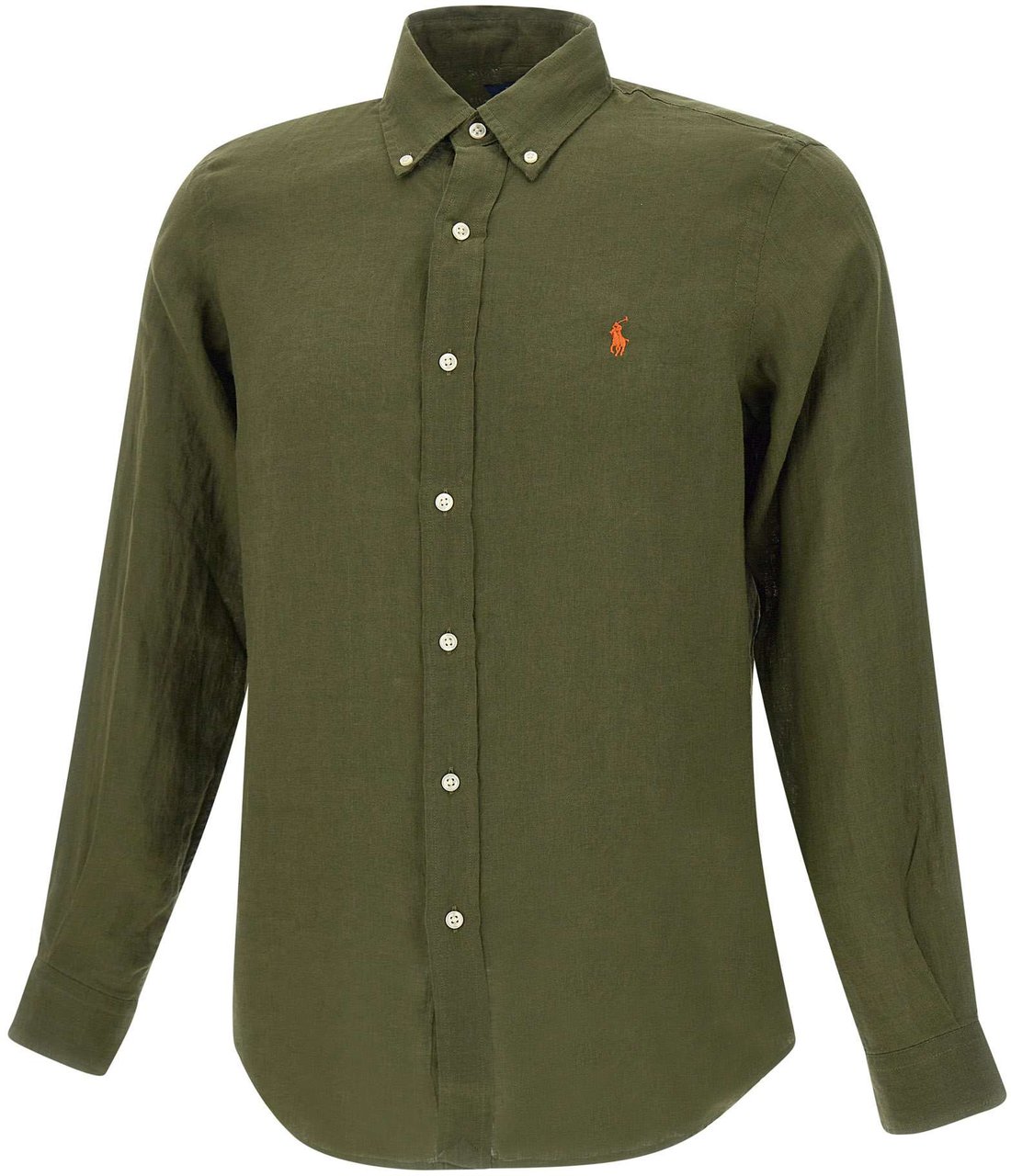 Ralph Lauren Custom Fit Shirt Verde Groen