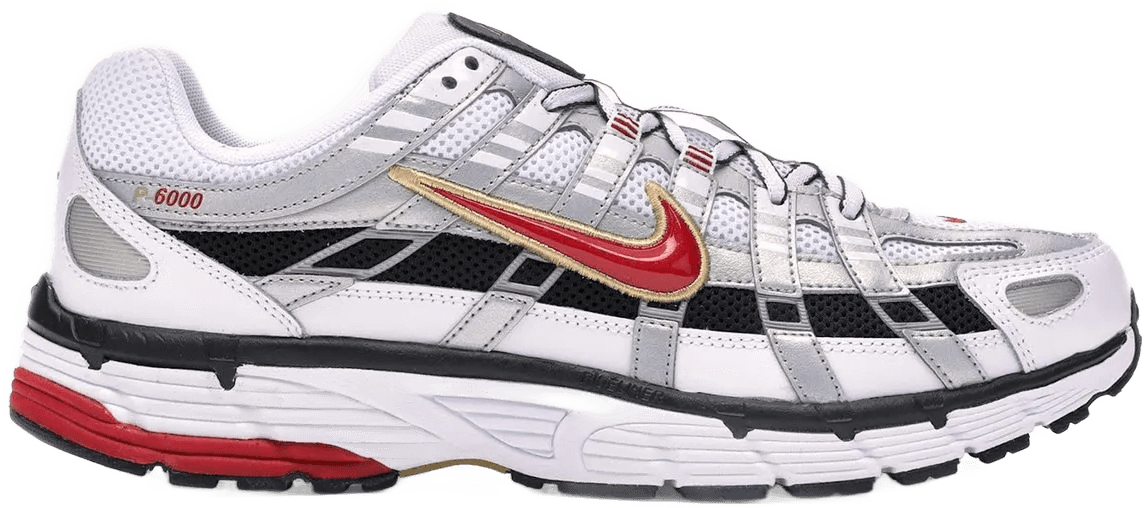 Nike P-6000 White Gold Red Rood