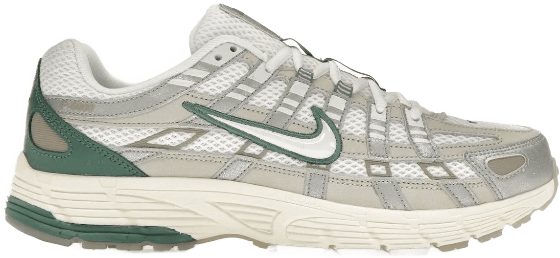 Nike P-6000 Premium Light Bone Bicoastal Green Groen