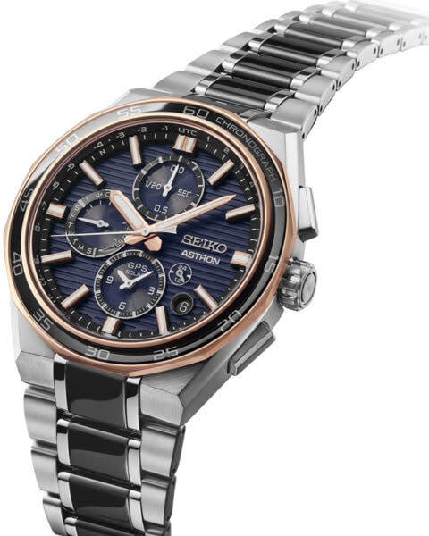 Seiko Seiko Horloge SSH180J1 Astron Titanium/ Ceramisch Solar GPS Dual Time 100m Watericht 43mm Limited Edition 1320/1500 Divers