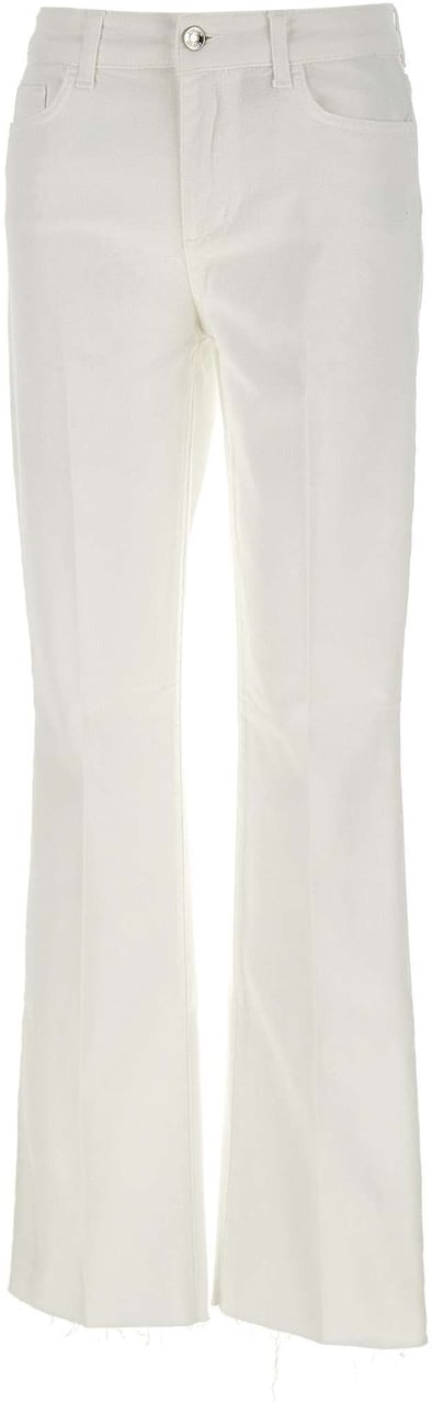 Liu Jo Trousers Bianco Lana Wit