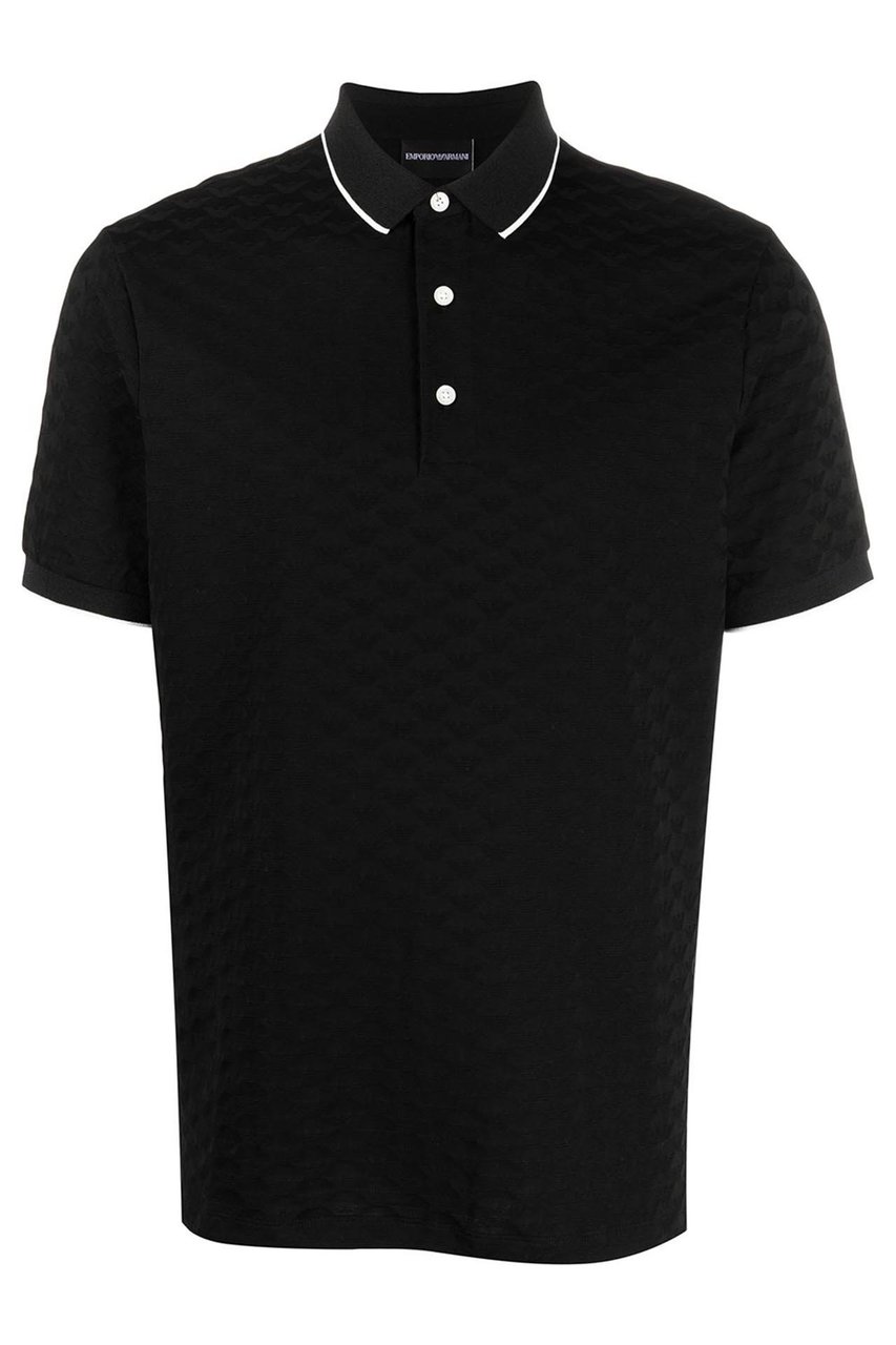 Emporio Armani T-shirts And Polos Black Zwart