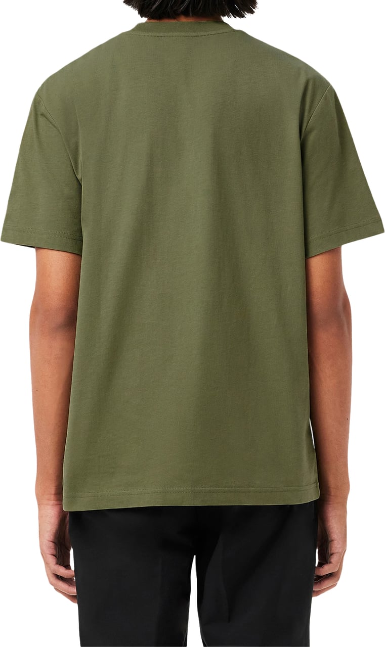 Lacoste Katoenen T-shirt Groen