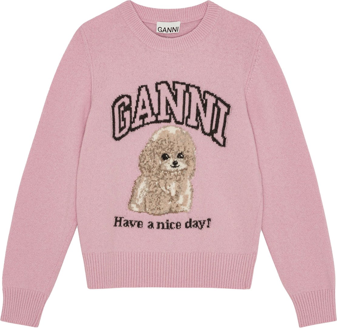Ganni pull roze Roze