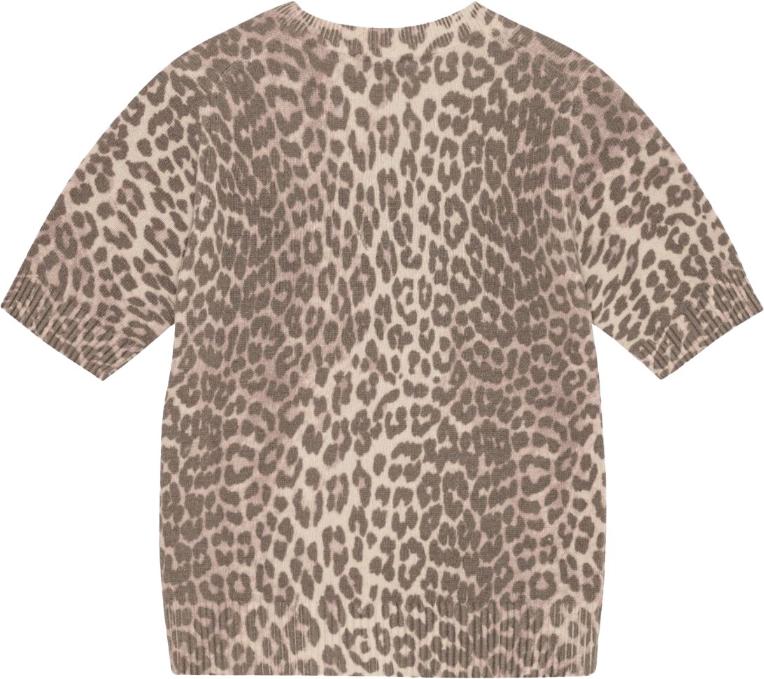 Ganni pull leopard logo Dierenprint