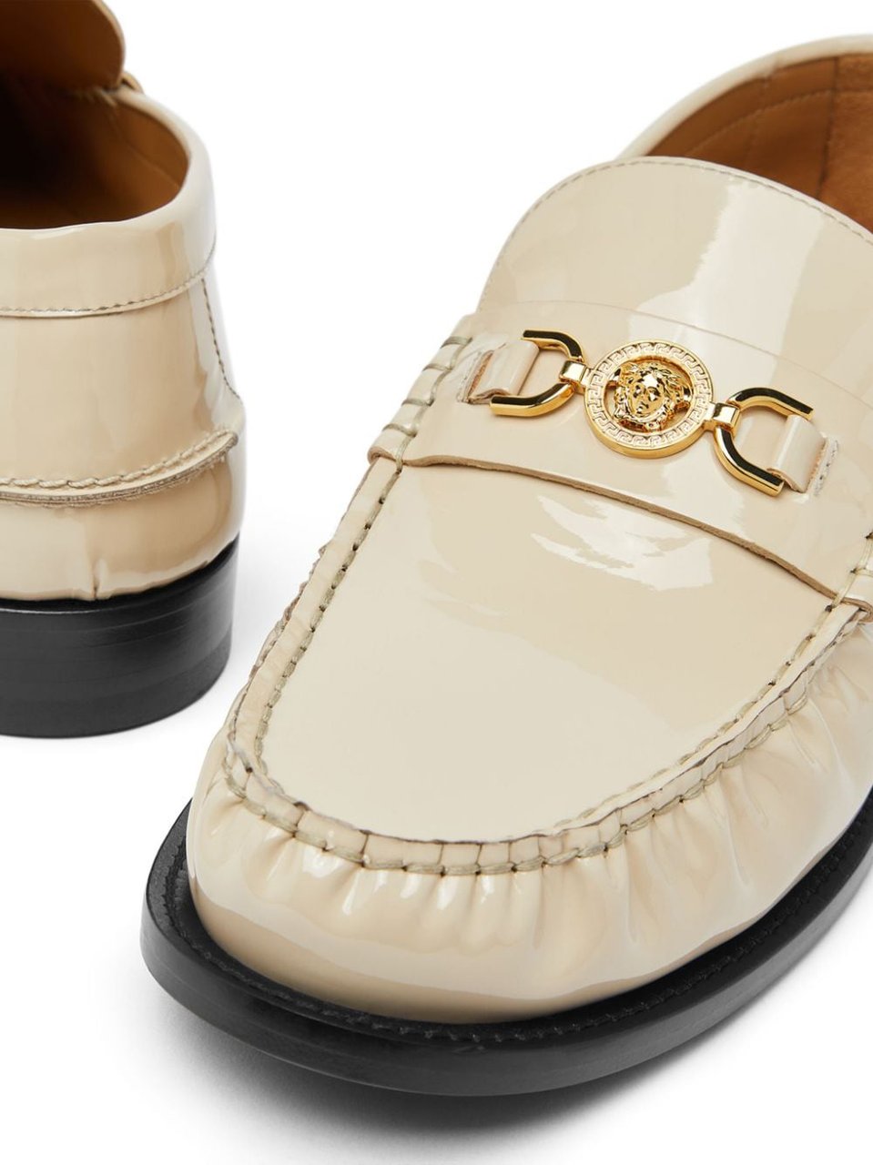Versace Flat Shoes Light Sandgold Goud