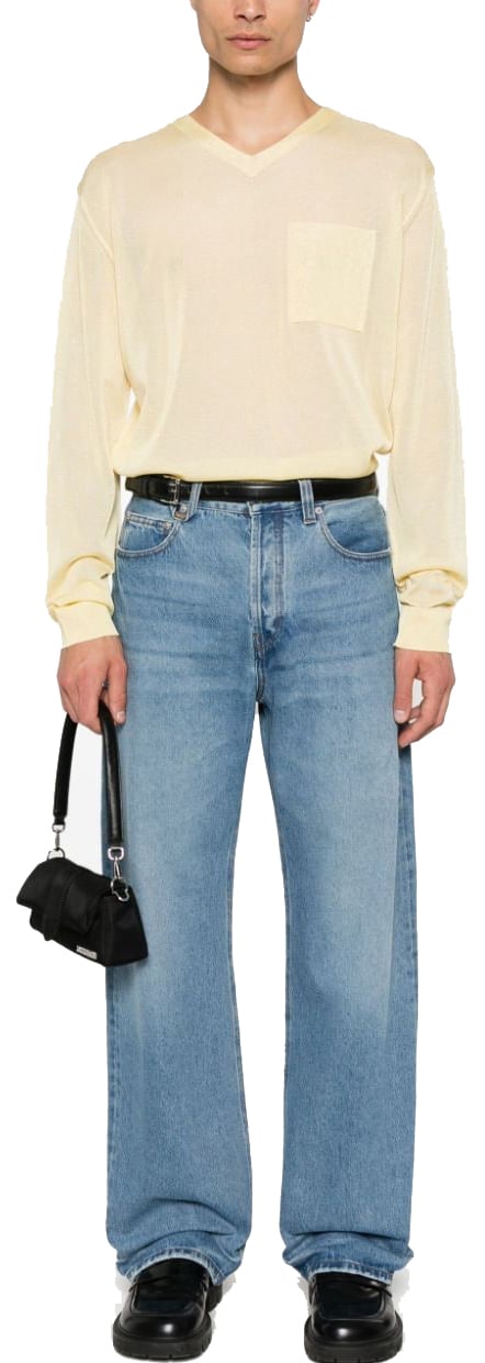 Jacquemus Sweaters Light Yellow Geel
