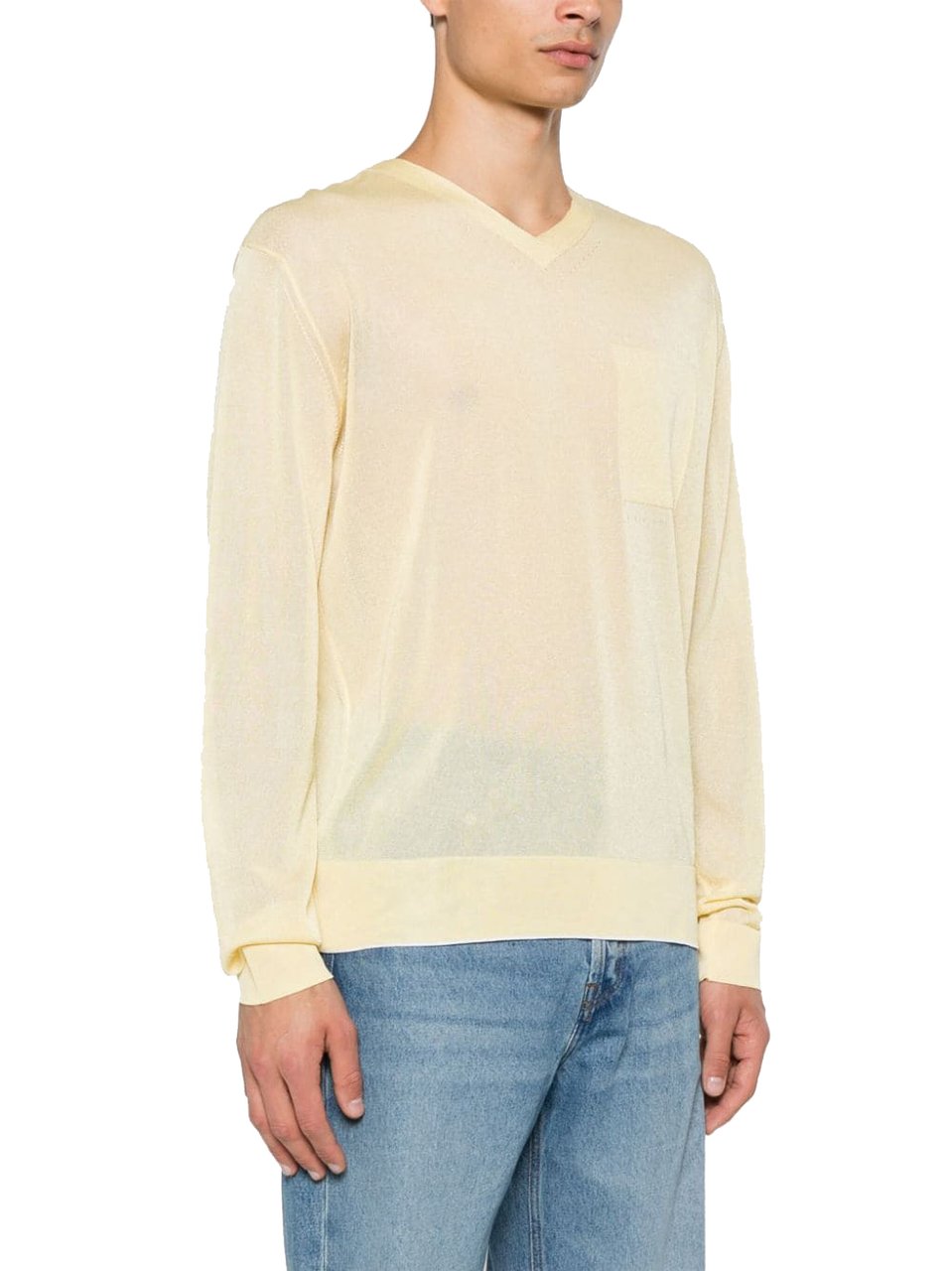 Jacquemus Sweaters Light Yellow Geel