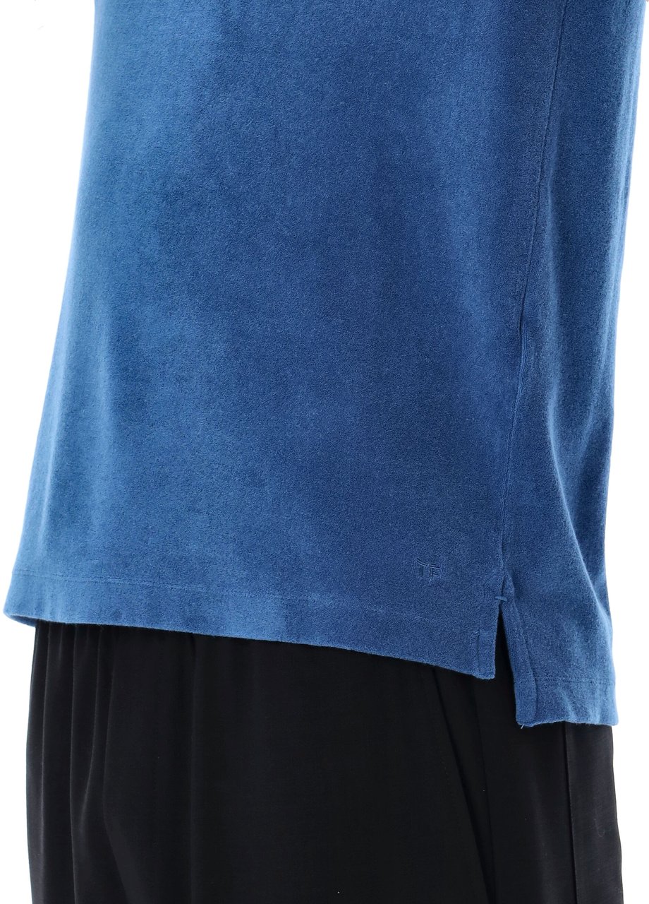 Tom Ford Tom Ford T-shirts And Polos Blue Blauw