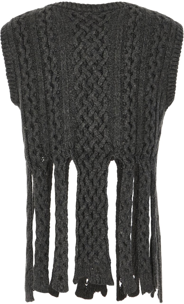 Coperni Coperni Dark grey wool blend vest Grijs