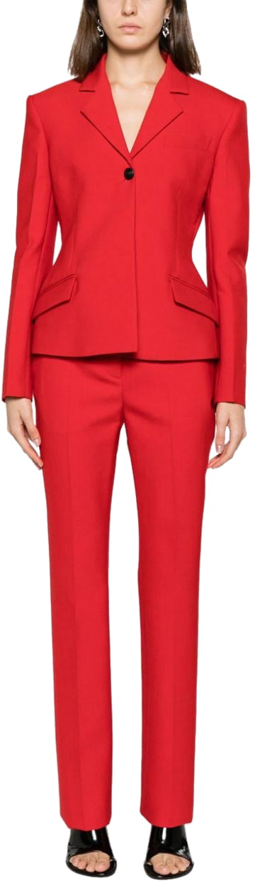Ferragamo Trousers Red Rood