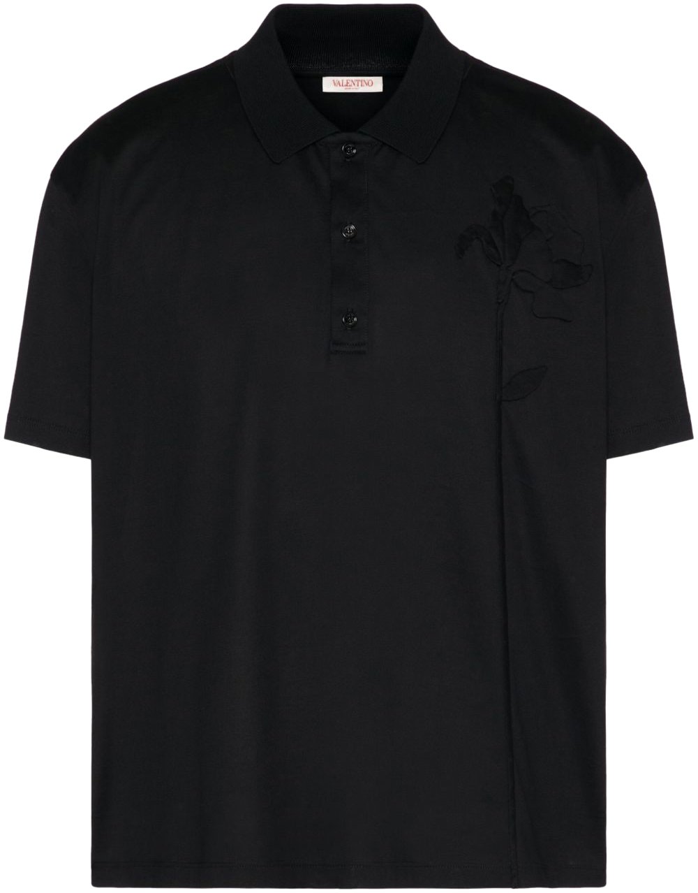 Valentino Garavani T-Shirts And Polos Black Zwart
