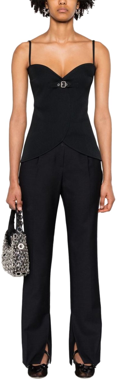 COURREGES Top Black Zwart