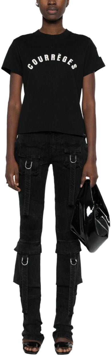 COURREGES Top Black Zwart