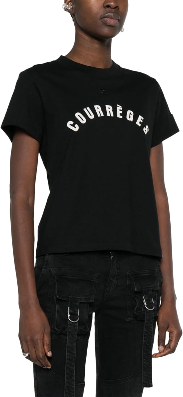 COURREGES Top Black Zwart
