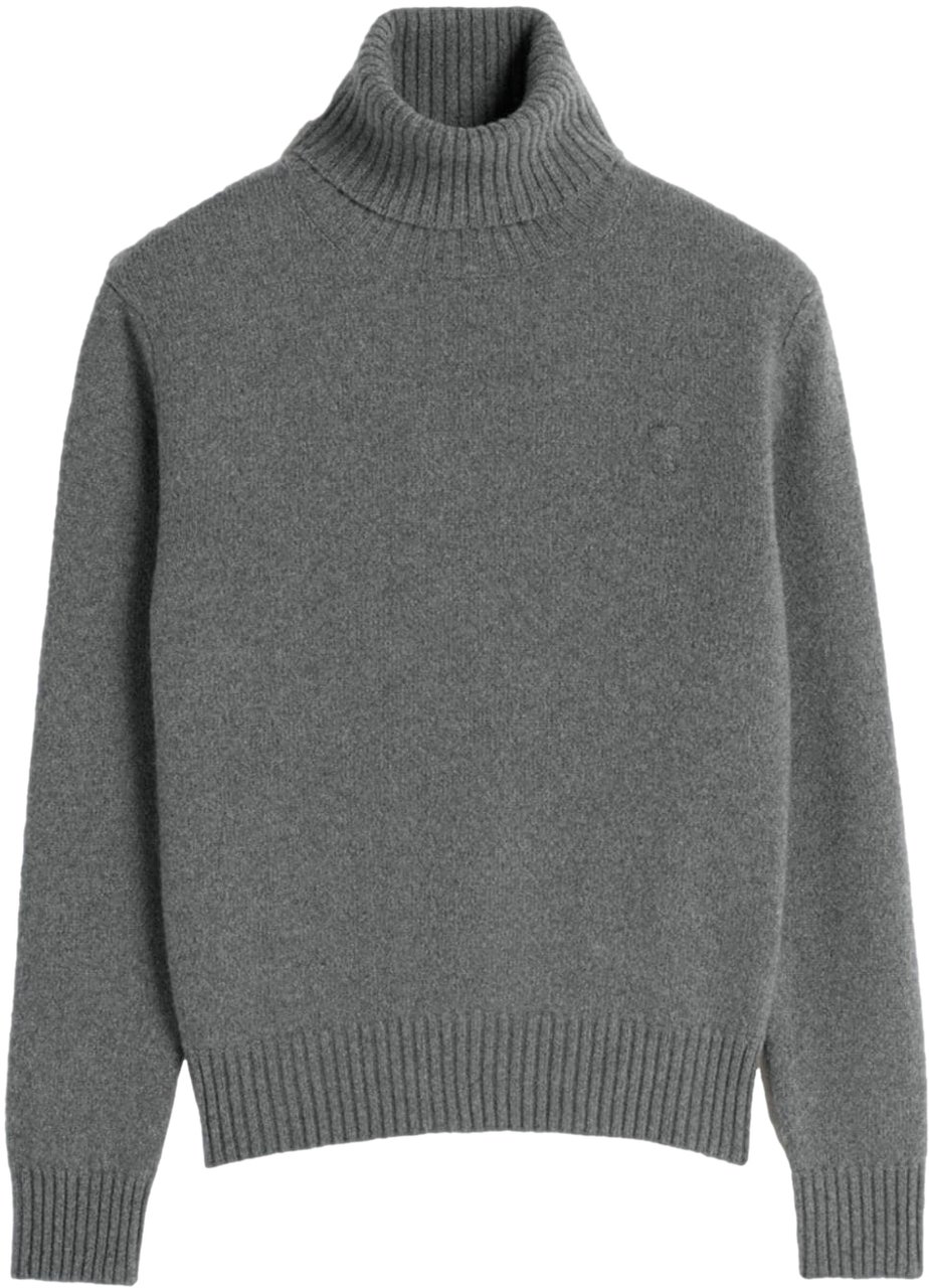 AMI Paris Sweaters Grey Grijs